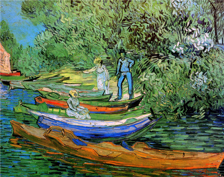 Bank Of The Oise At Auvers Van Gogh Oil Painting